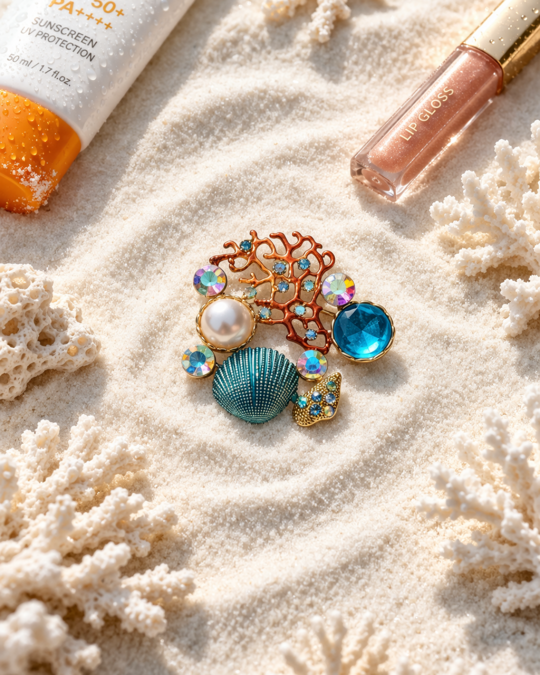 Hugs & Gifts | Deniz Teması Broş 🌊🐚
