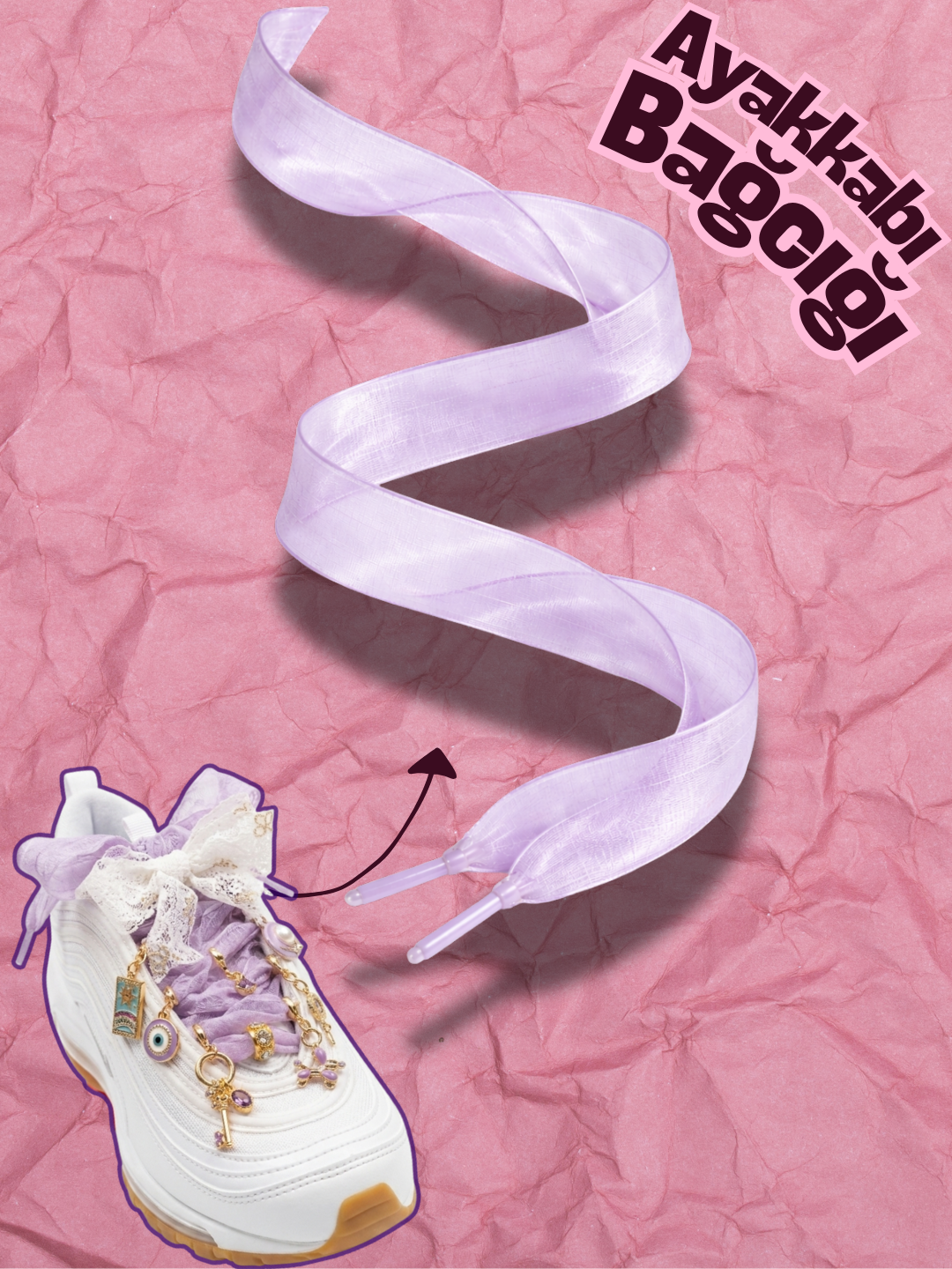 Organze Ayakkabı Bağcığı