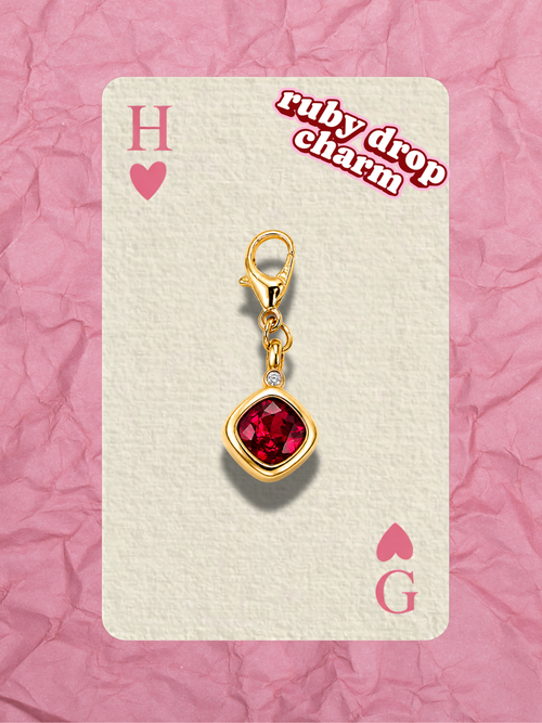 Hugs & Gifts – Glam Charm | Ruby Drop ❤️💎