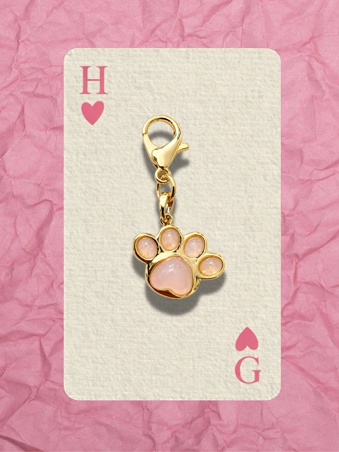 Hugs & Gifts – Pembe Pati Charm 🐾✨