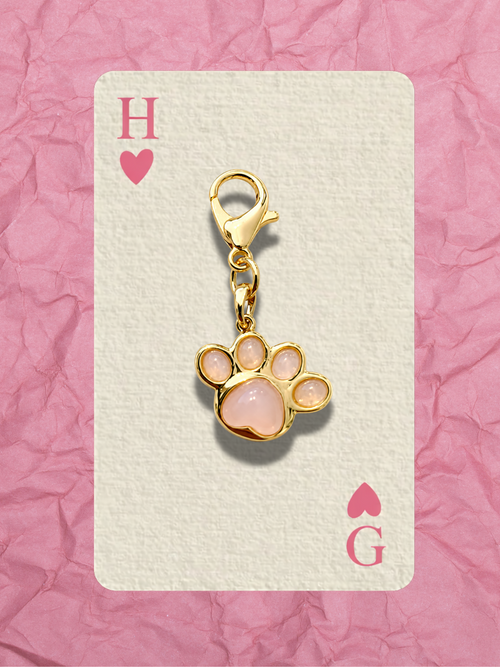Hugs & Gifts – Pembe Pati Charm 🐾✨