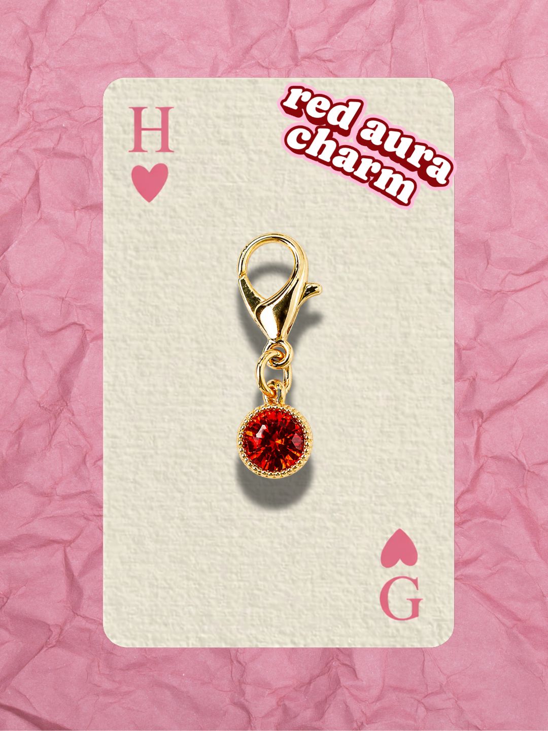 Hugs & Gifts – Glam Charm | Mini Aura – Red Aura 💎✨