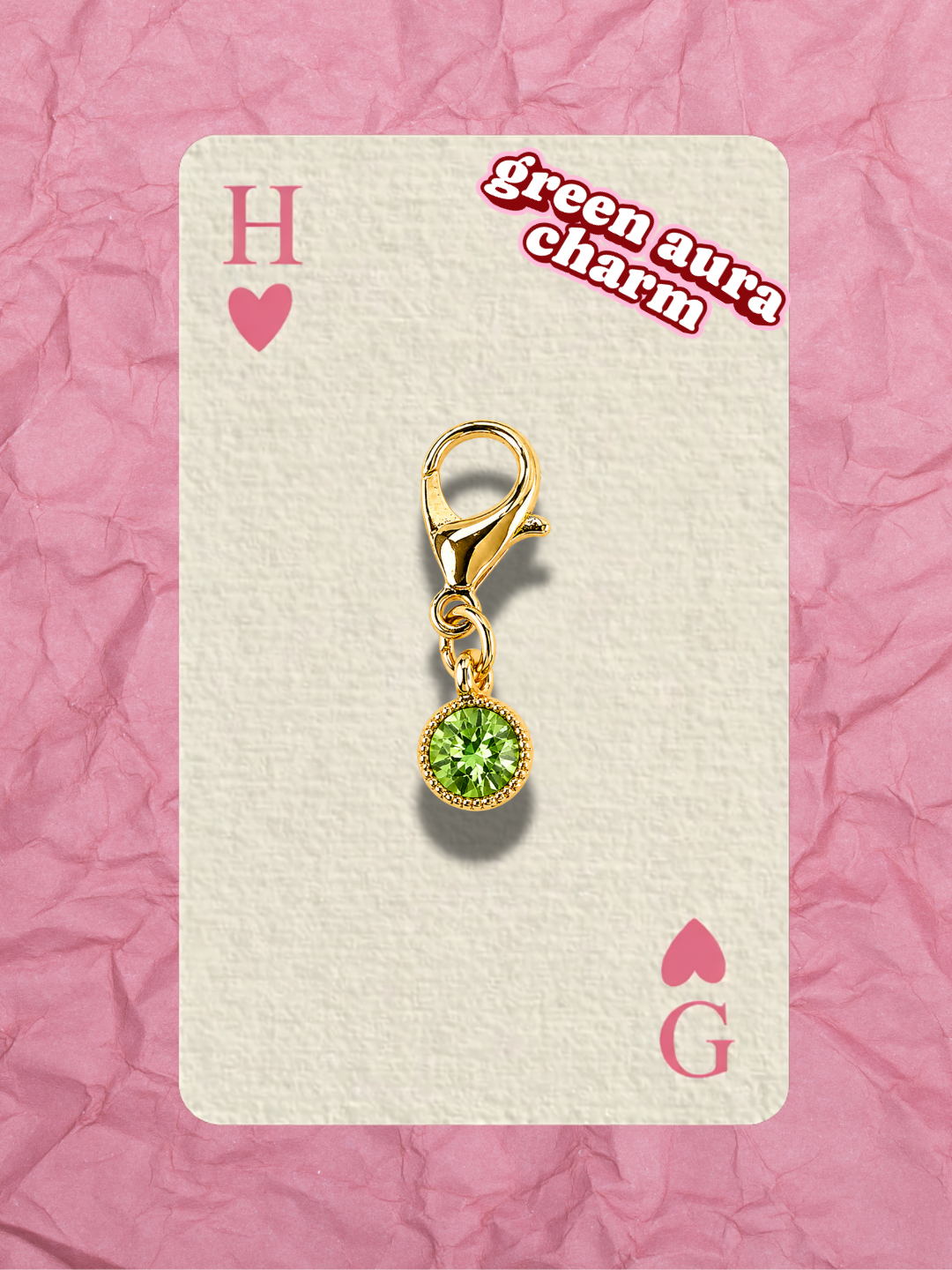 Hugs & Gifts – Glam Charm | Mini Aura – Green Aura 💎✨