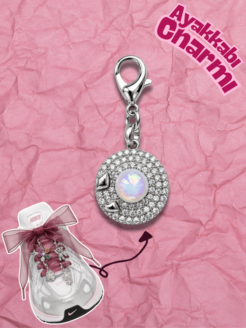 Hugs & Gifts – Astro Charm | Opal Halo Charm 🌙🤍✨