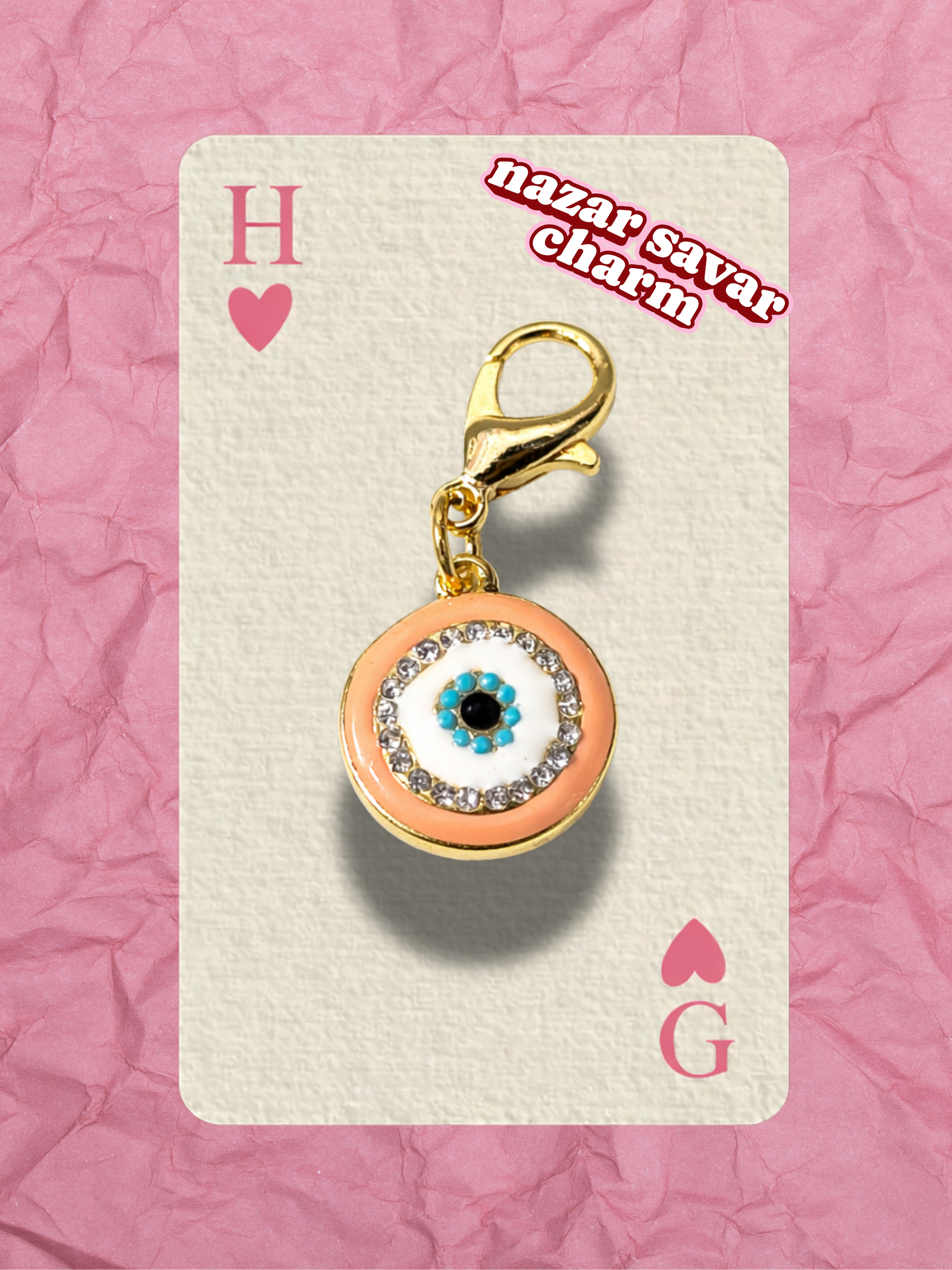 Hugs & Gifts – Nazar Charm | Açık Pembe Nazar Işıltısı 🧿